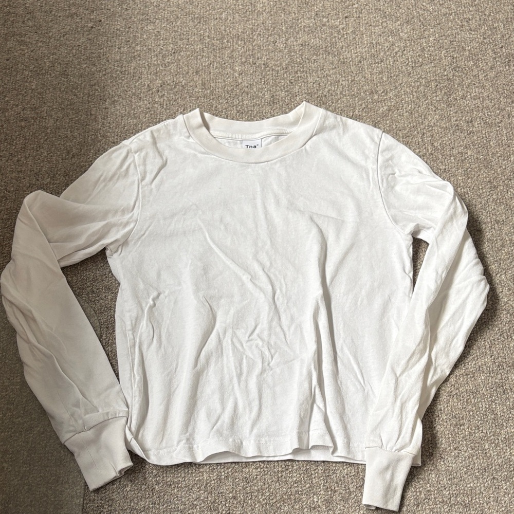 TNA white crew long sleeve